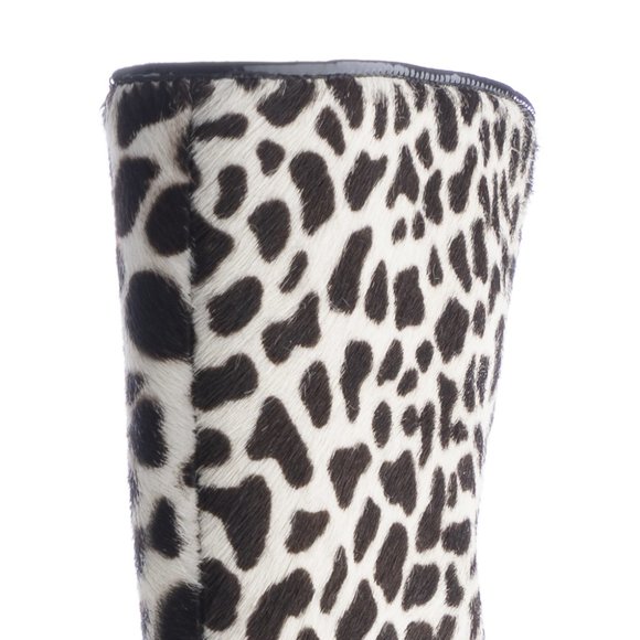 New In Box! GUCCI PONY HAIR Leopard Gradient Print Booties - Picture 11 of 12